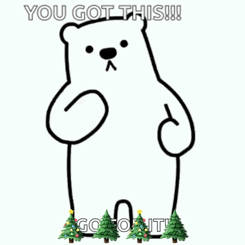 Polar Bear Saying You Got This Christmas Tree