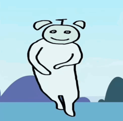 Polar Bear with I on Head