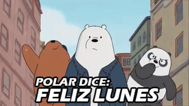 Polar Dice Feliz Lunes We Bare Bears GIF