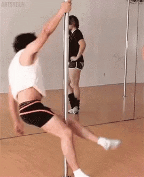 Pole Dancing Markiplier Swinging GIF