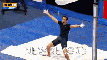 Pole Vaulting New Broken Record GIF
