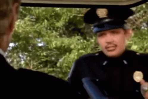 Police Academy Scene Funny Police Face GIF