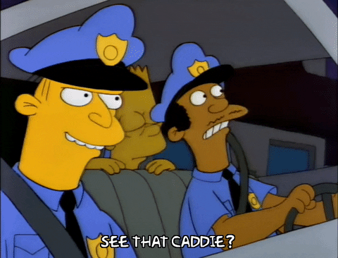Police Academy See The Caddie GIF