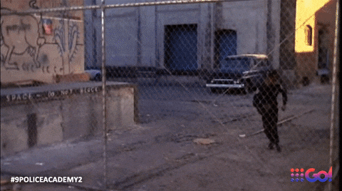 Police Academy Stop Right There GIF