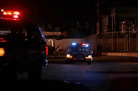 Police Car Lights Drift GIF