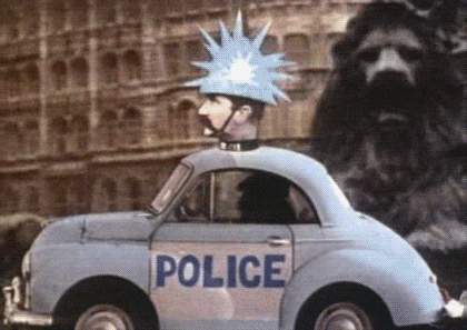 Police Car Lights Morris Minor 1000 GIF