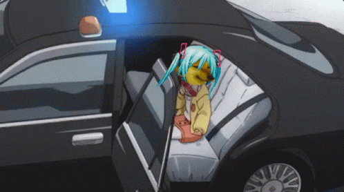 Police Car Sit With Me Anime GIF