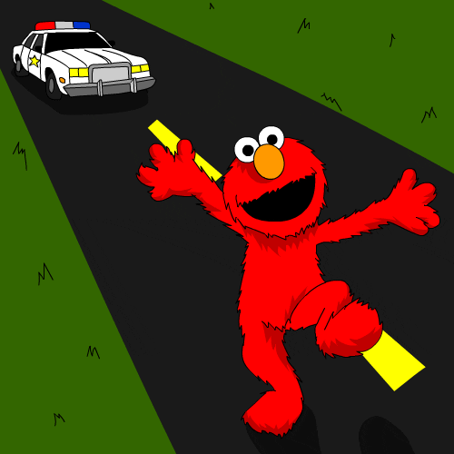 Police Car Trap Elmo Dancing GIF