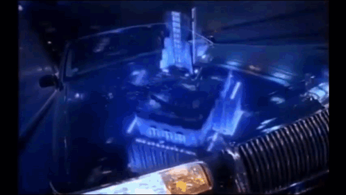 Police Car With Blue Light GIF