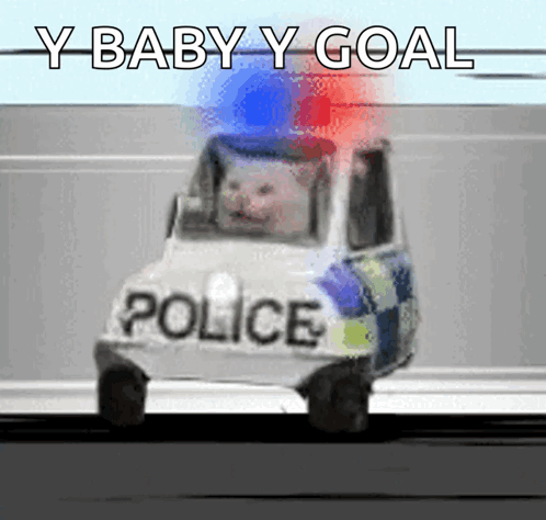 Police Car With Y Baby Y Goal
