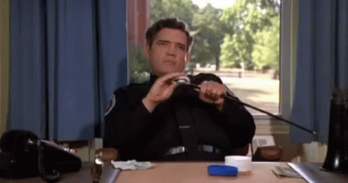 Police Cleaning It's Microphone Academy GIF