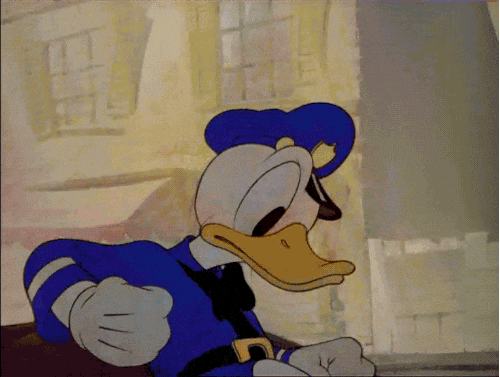 Police Donald Duck Salutes Will Do GIF