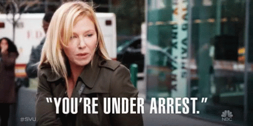 Police Girl You're Arrested GIF
