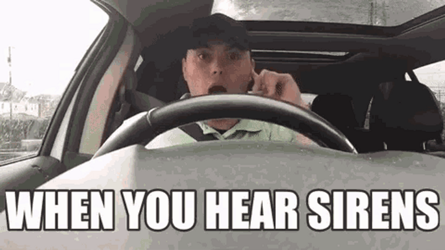Police Lights Cars Cops When You Hear Sirens GIF