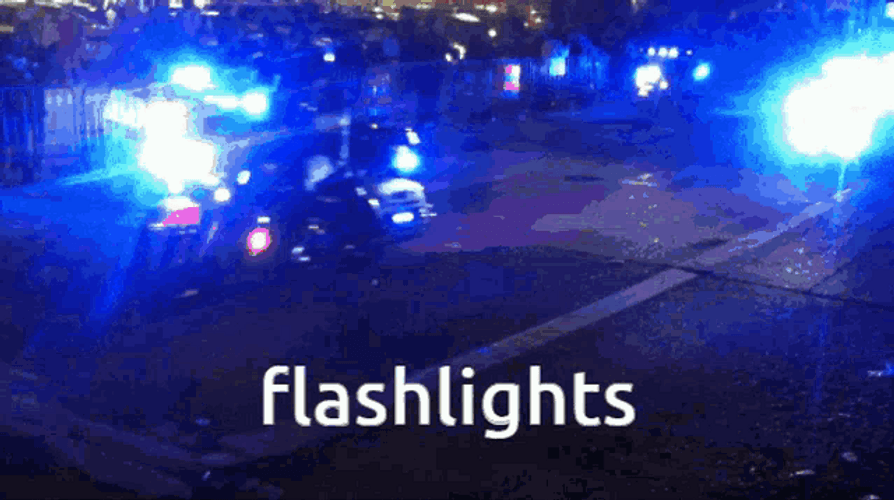 Police Lights Flashlights Police Motorcycle GIF
