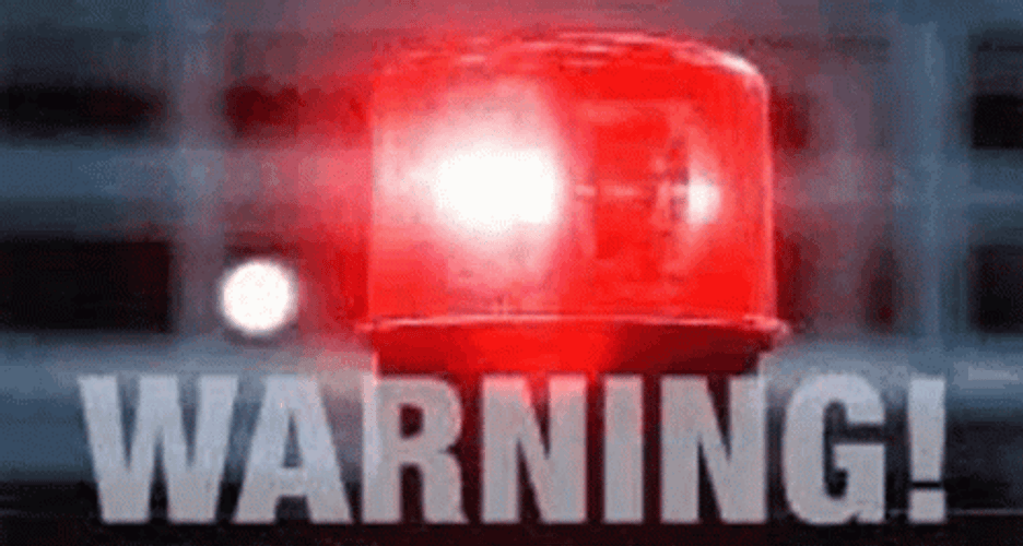 Police Lights Red Flashing Warning GIF