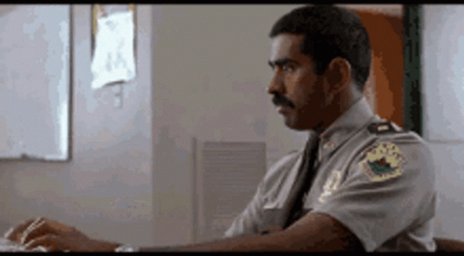 Police Officer Getting Scolded Enhance  GIF