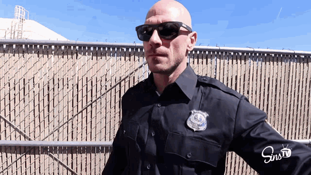 Police Officer Johnny Sins GIF