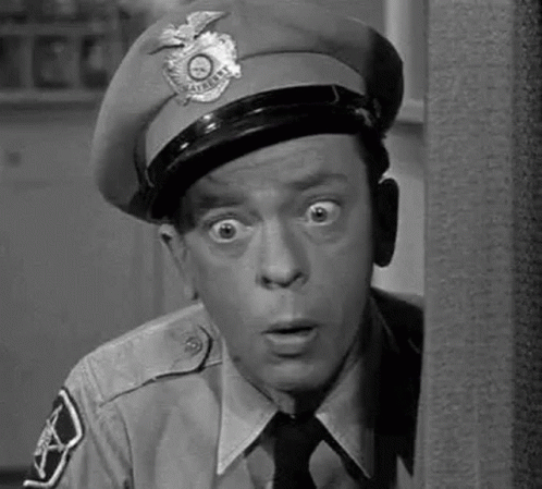 Police Officer Making Funny Face