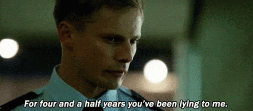 Police Officer Saying For Four And A Half Years You've Been Lying To Me GIF