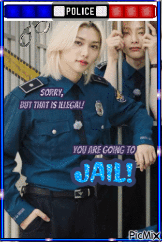 Police Officer Saying Sorry That Is Illegal