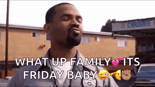 Police Officer Saying What Up Family Friday Baby GIF