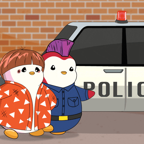 Police Penguin Gif GIF