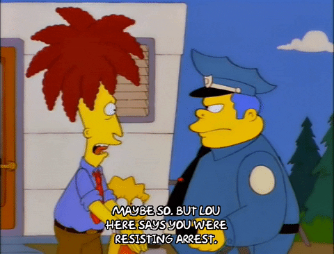 Police Saying Maybe So To Sideshow Bob GIF