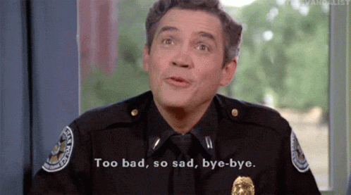 Police To Sad Bye Bye Academy GIF