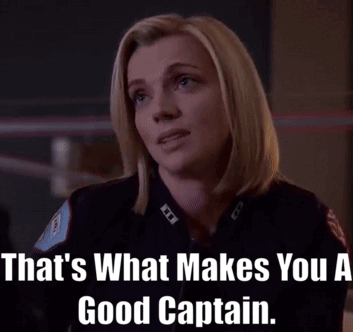 Police Woman Saying Thats What Makes You A Good Captain GIF