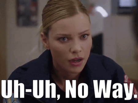 Police Woman Saying Uh-Uh-No Way GIF