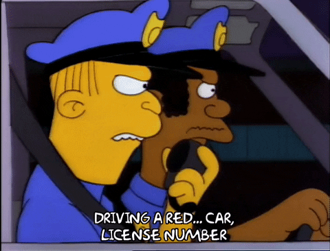 Police You Who's Driving Red Car Academy GIF