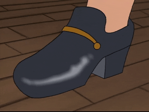 Polishing Cartoon Shoes GIF
