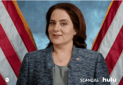 Politician Susan Ross On Scandal Awkward Smile GIF