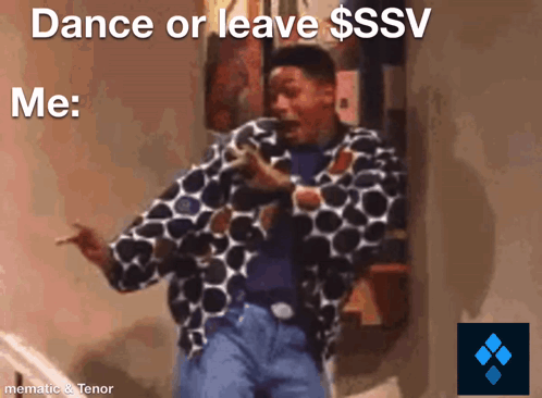 Polka Dot Man Dancing Dance or Leave $ ssv me