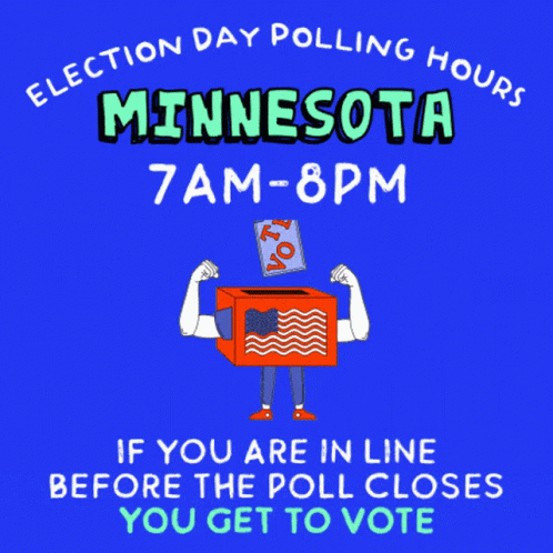 Polling Hours Poster Minnesota