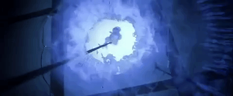 Poltergeist Doane And Carol Falling From Portal GIF