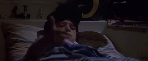 Poltergeist Scared Robbie Freeling Finger Gun GIF