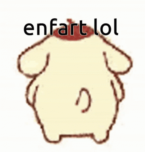 Pompompurin Fart Lol Tail Wagging GIF