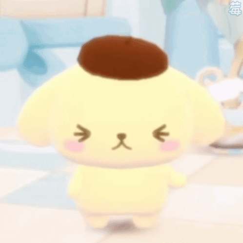 Pompompurin Headshake No GIF