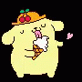 Pompompurin Pixel Ice Cream GIF