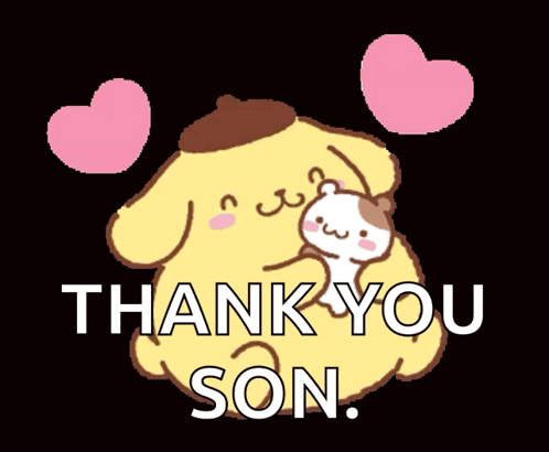 Pompompurin Thank You Son GIF