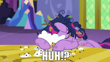 Pony Laying Down With Huh