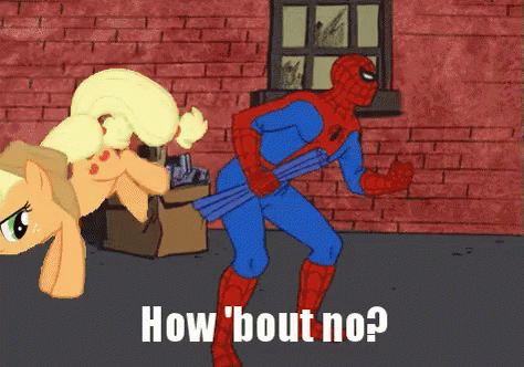 Pony Spanked by Spider Man