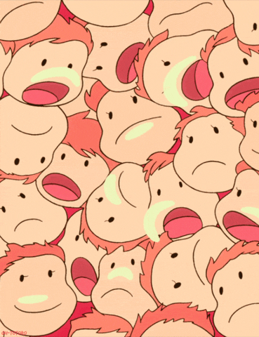 Ponyo Chibi Pattern Character GIF