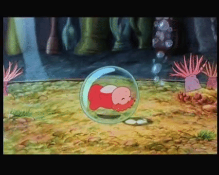 Ponyo Is Inside The Bubble GIF