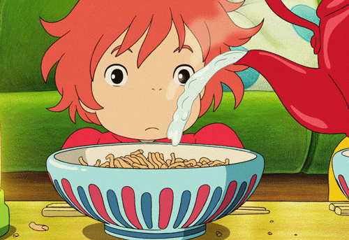 Ponyo Noodles Treat GIF