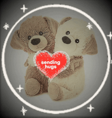 Poodle Sending Hugs Love Heart GIF