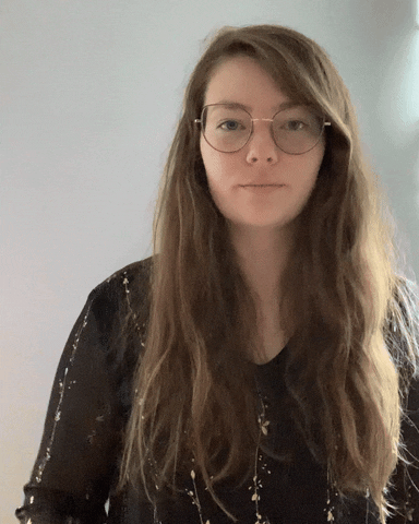 Poof Finger Gun Girl GIF