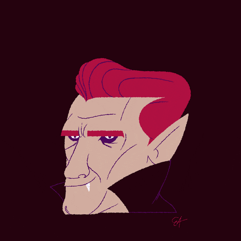 Poof Smoke Halloween Vampire GIF